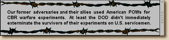 To American POWs used for experiments Contents.